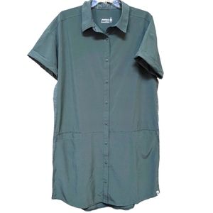 Smartwool Merino Sport Shirt Dress green sz L
